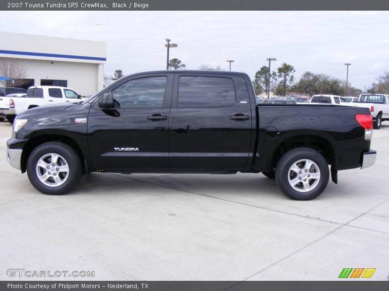 Black / Beige 2007 Toyota Tundra SR5 CrewMax