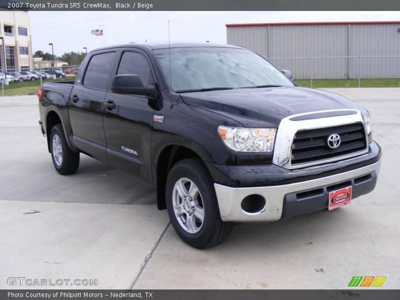 Black / Beige 2007 Toyota Tundra SR5 CrewMax