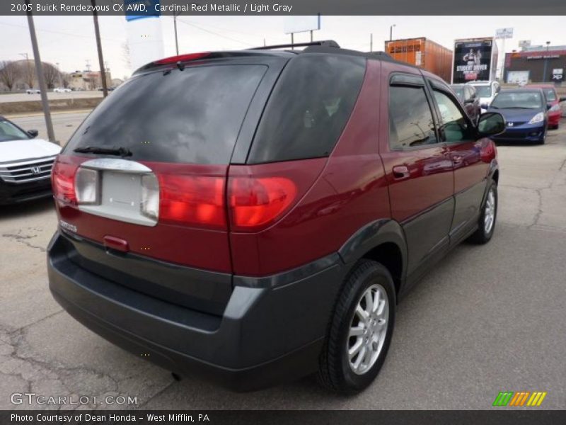 Cardinal Red Metallic / Light Gray 2005 Buick Rendezvous CX AWD