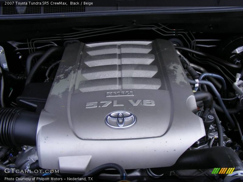 Black / Beige 2007 Toyota Tundra SR5 CrewMax
