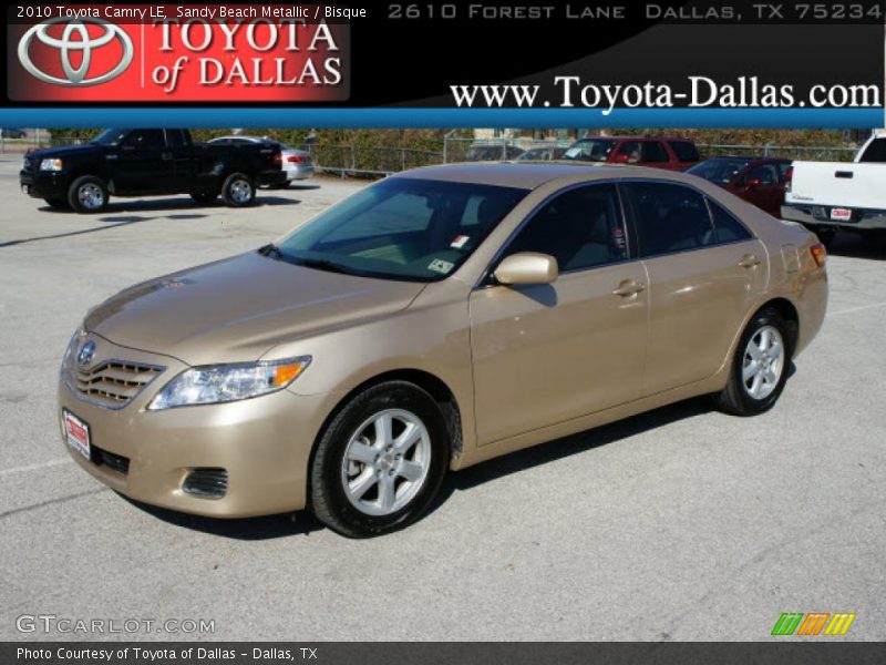 Sandy Beach Metallic / Bisque 2010 Toyota Camry LE