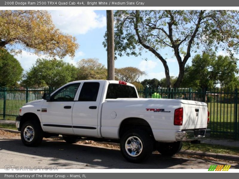 Bright White / Medium Slate Gray 2008 Dodge Ram 2500 TRX4 Quad Cab 4x4