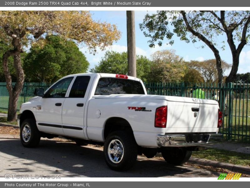 Bright White / Medium Slate Gray 2008 Dodge Ram 2500 TRX4 Quad Cab 4x4