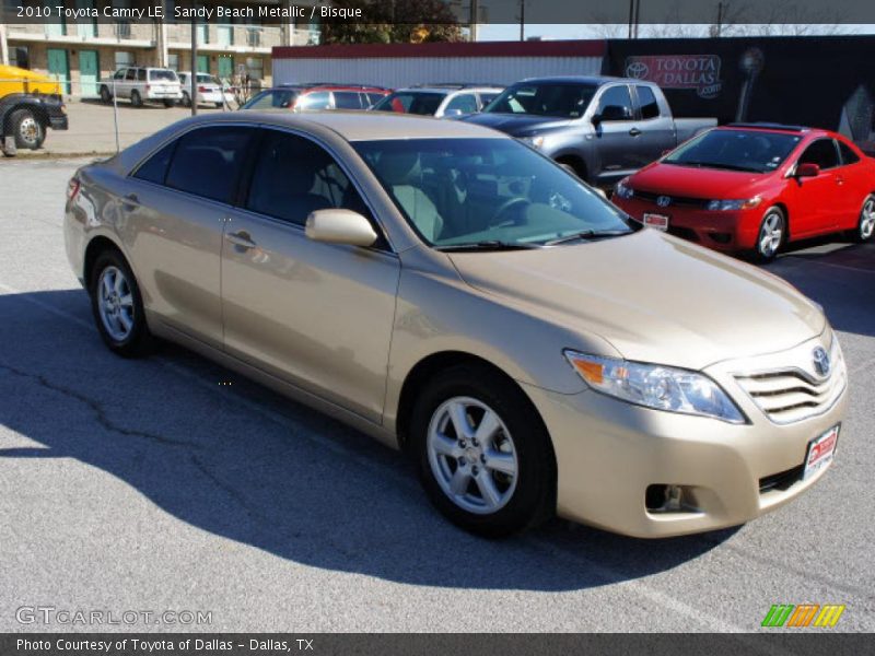 Sandy Beach Metallic / Bisque 2010 Toyota Camry LE