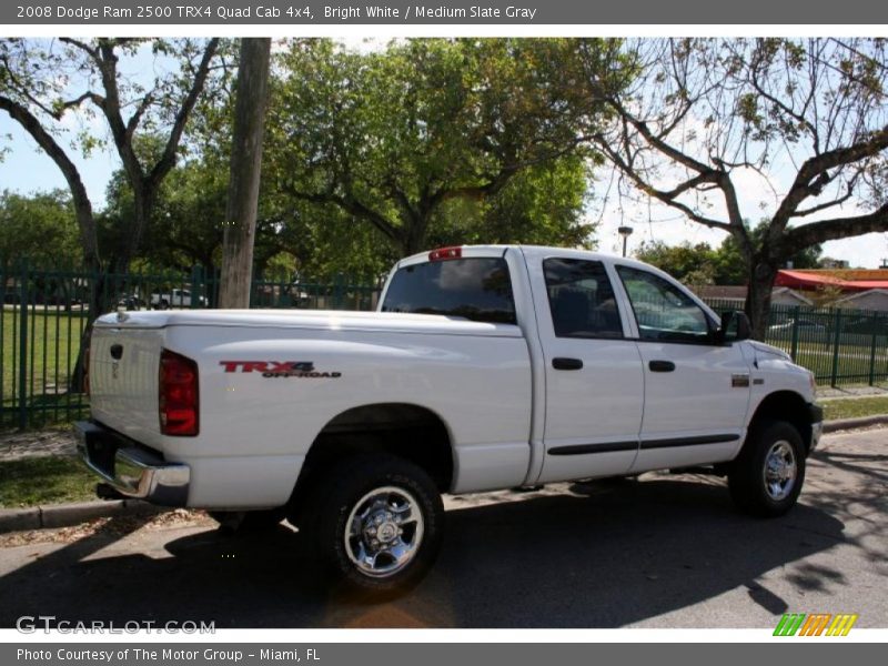 Bright White / Medium Slate Gray 2008 Dodge Ram 2500 TRX4 Quad Cab 4x4