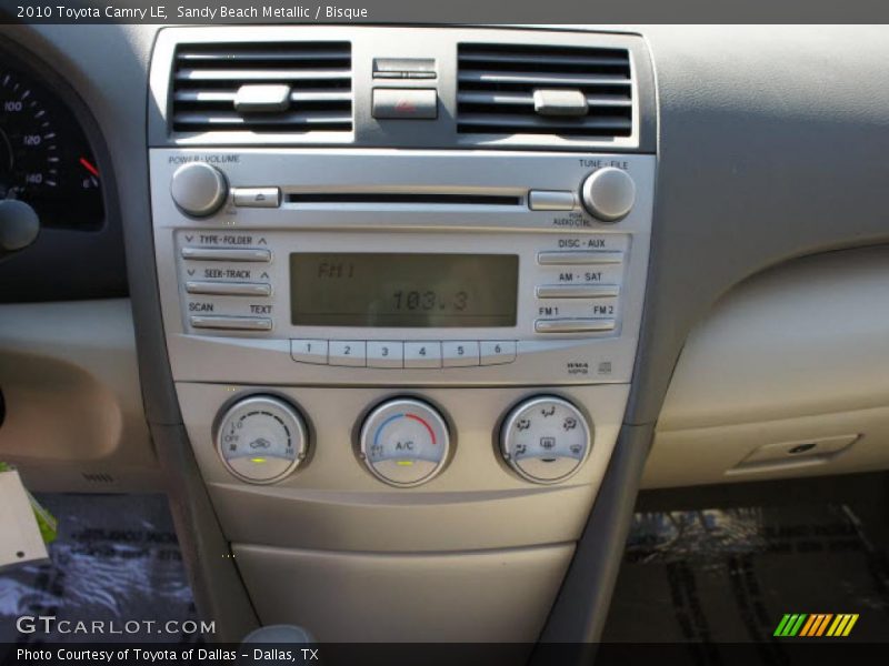 Sandy Beach Metallic / Bisque 2010 Toyota Camry LE