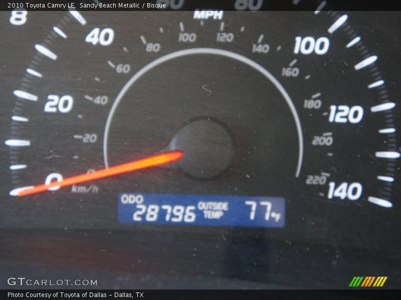 Sandy Beach Metallic / Bisque 2010 Toyota Camry LE