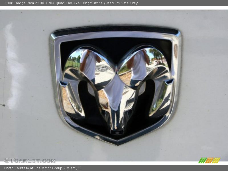 Bright White / Medium Slate Gray 2008 Dodge Ram 2500 TRX4 Quad Cab 4x4