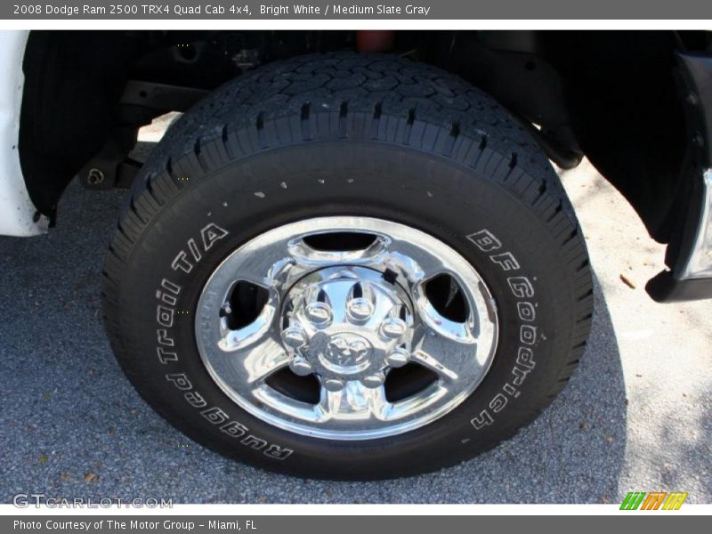 Bright White / Medium Slate Gray 2008 Dodge Ram 2500 TRX4 Quad Cab 4x4