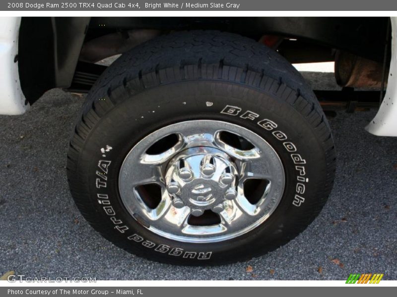 Bright White / Medium Slate Gray 2008 Dodge Ram 2500 TRX4 Quad Cab 4x4