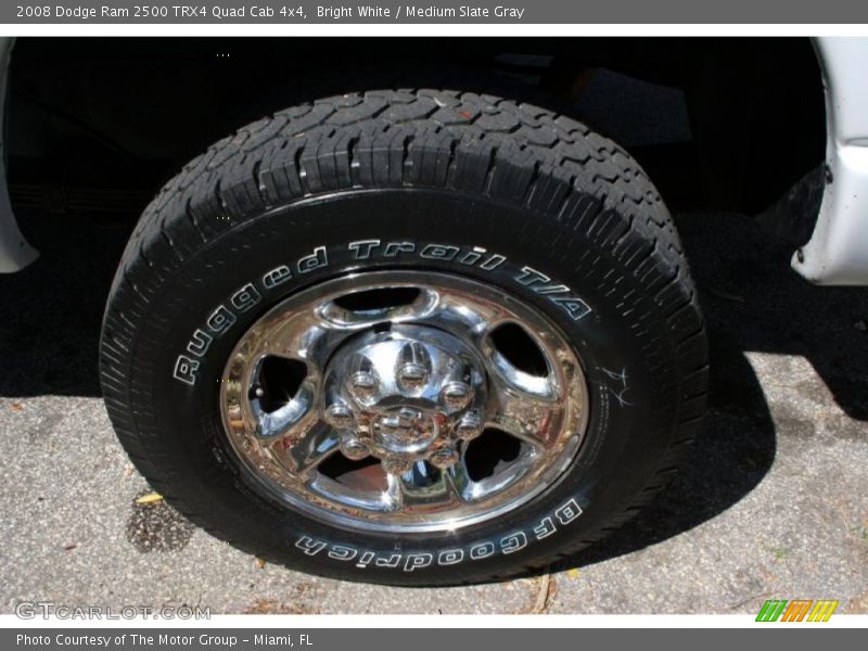 Bright White / Medium Slate Gray 2008 Dodge Ram 2500 TRX4 Quad Cab 4x4