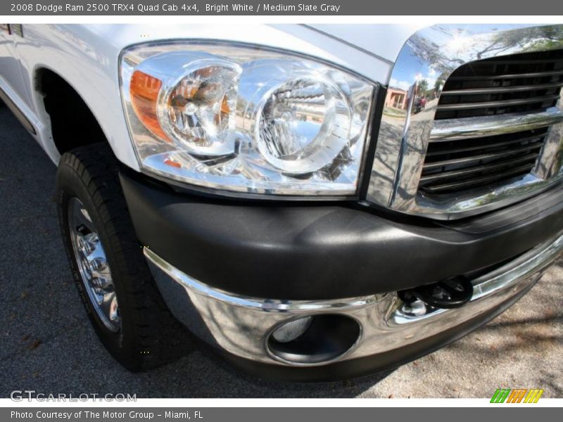 Bright White / Medium Slate Gray 2008 Dodge Ram 2500 TRX4 Quad Cab 4x4