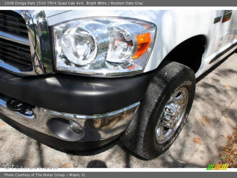 Bright White / Medium Slate Gray 2008 Dodge Ram 2500 TRX4 Quad Cab 4x4
