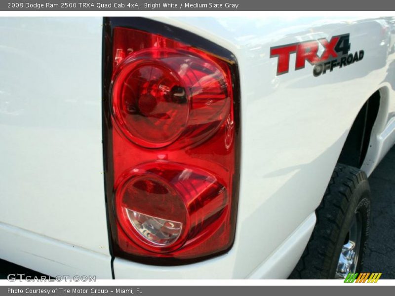 Bright White / Medium Slate Gray 2008 Dodge Ram 2500 TRX4 Quad Cab 4x4