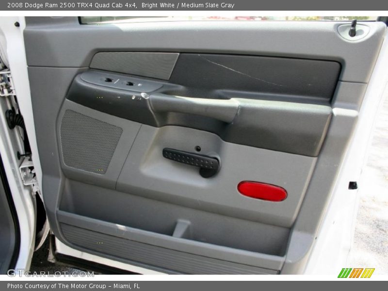 Bright White / Medium Slate Gray 2008 Dodge Ram 2500 TRX4 Quad Cab 4x4