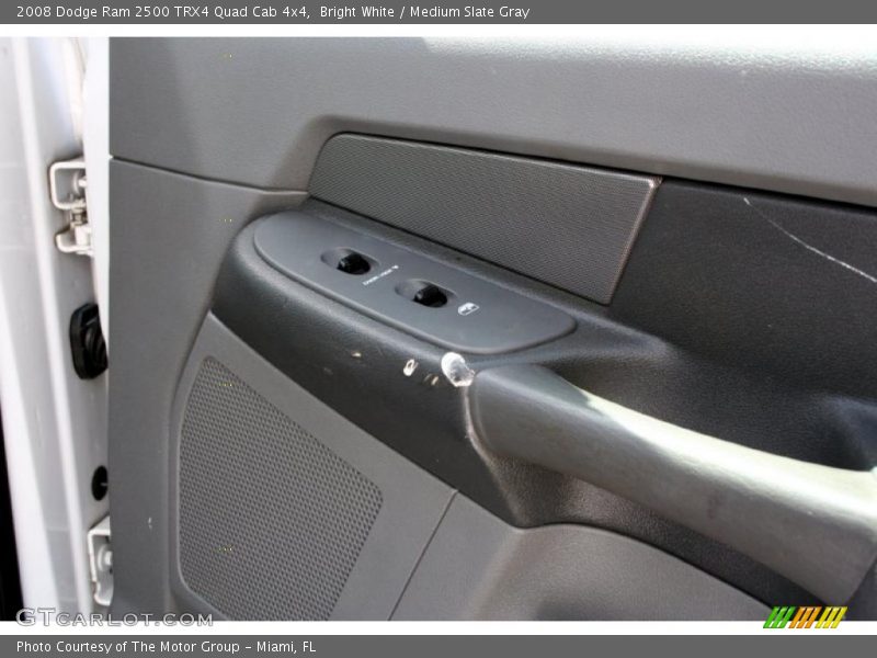 Bright White / Medium Slate Gray 2008 Dodge Ram 2500 TRX4 Quad Cab 4x4