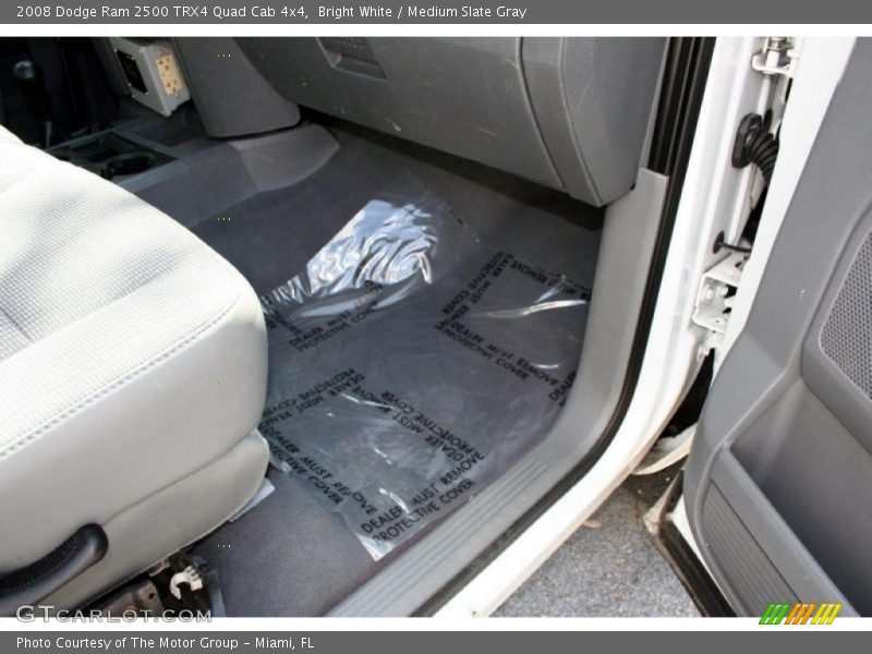 Bright White / Medium Slate Gray 2008 Dodge Ram 2500 TRX4 Quad Cab 4x4