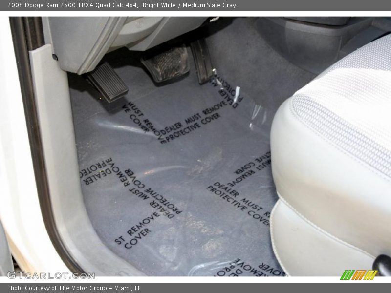 Bright White / Medium Slate Gray 2008 Dodge Ram 2500 TRX4 Quad Cab 4x4