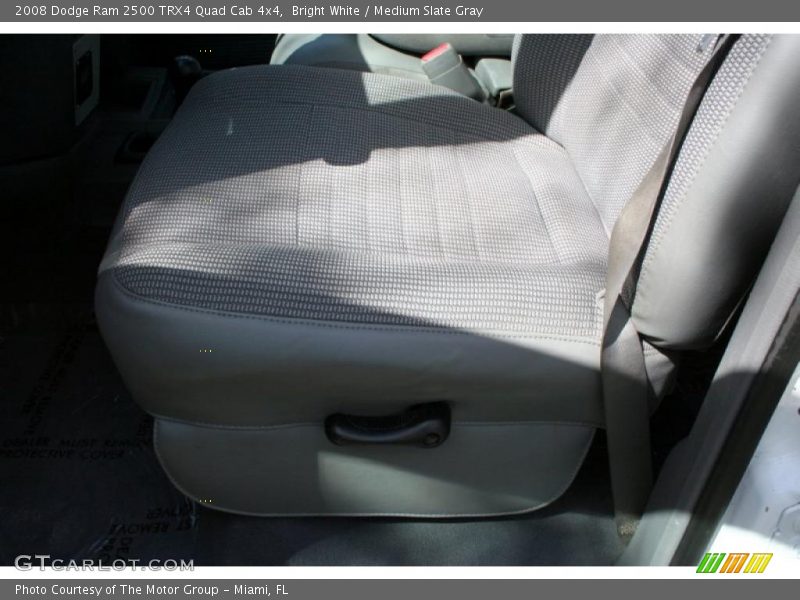 Bright White / Medium Slate Gray 2008 Dodge Ram 2500 TRX4 Quad Cab 4x4
