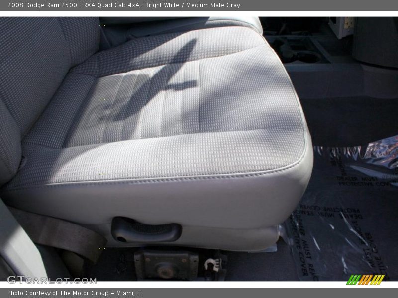 Bright White / Medium Slate Gray 2008 Dodge Ram 2500 TRX4 Quad Cab 4x4