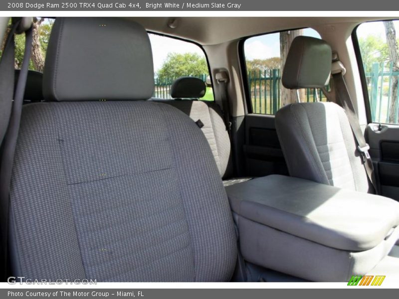 Bright White / Medium Slate Gray 2008 Dodge Ram 2500 TRX4 Quad Cab 4x4