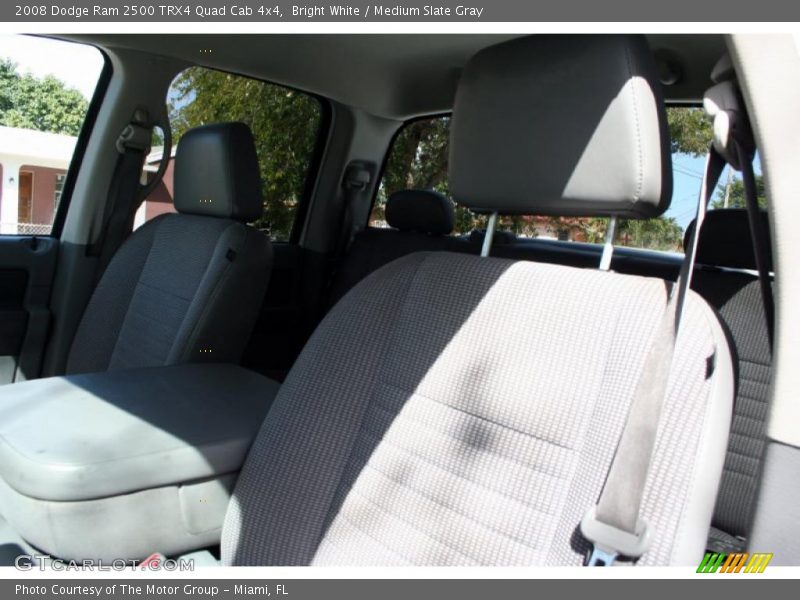 Bright White / Medium Slate Gray 2008 Dodge Ram 2500 TRX4 Quad Cab 4x4