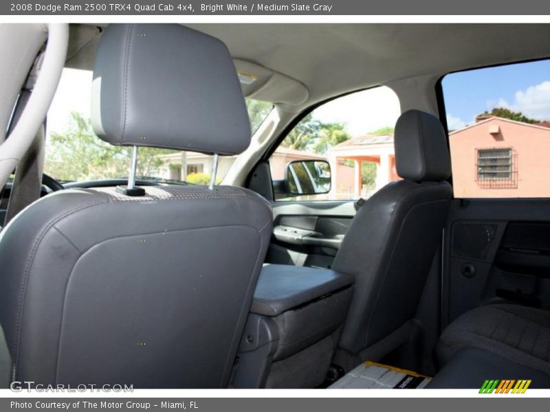 Bright White / Medium Slate Gray 2008 Dodge Ram 2500 TRX4 Quad Cab 4x4