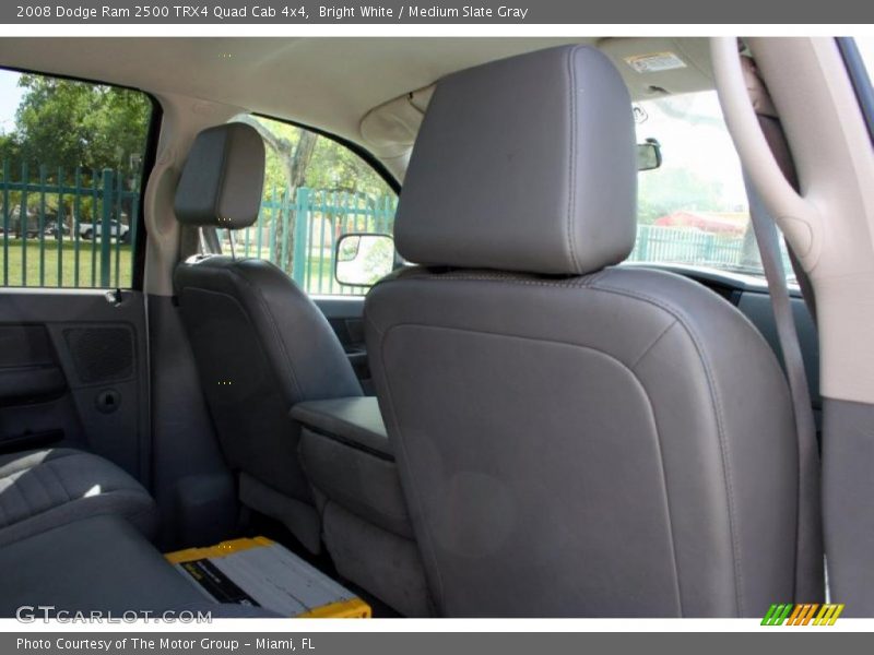 Bright White / Medium Slate Gray 2008 Dodge Ram 2500 TRX4 Quad Cab 4x4
