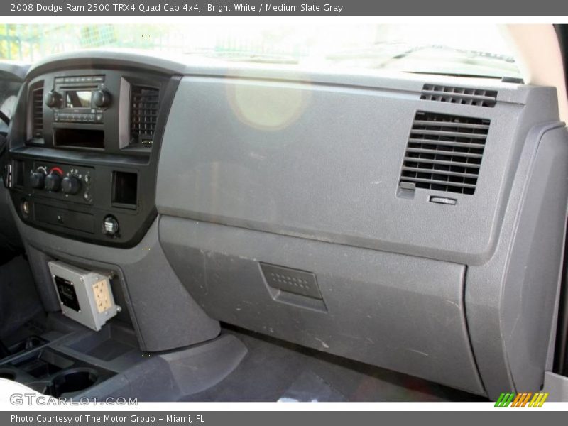Bright White / Medium Slate Gray 2008 Dodge Ram 2500 TRX4 Quad Cab 4x4