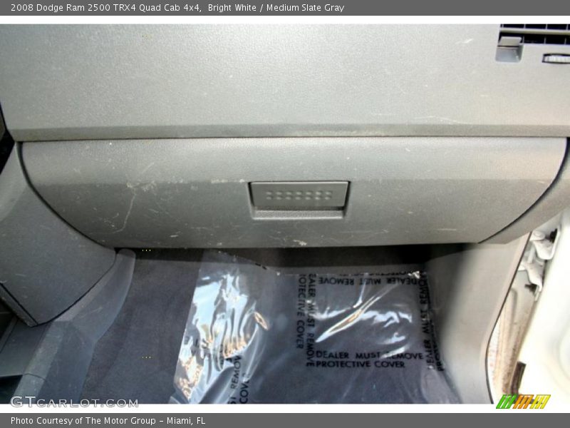 Bright White / Medium Slate Gray 2008 Dodge Ram 2500 TRX4 Quad Cab 4x4