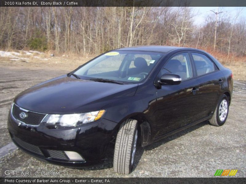 Ebony Black / Coffee 2010 Kia Forte EX