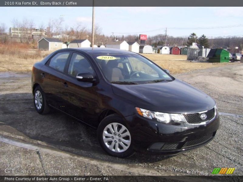 Ebony Black / Coffee 2010 Kia Forte EX