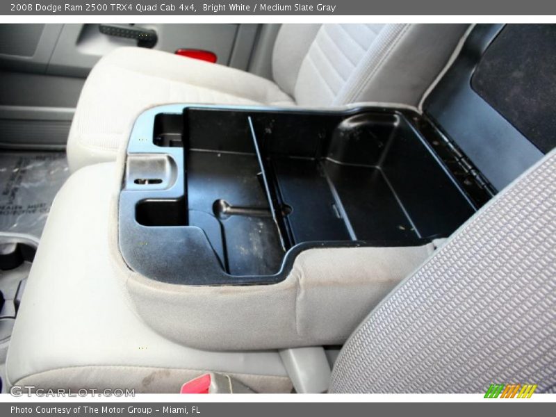 Bright White / Medium Slate Gray 2008 Dodge Ram 2500 TRX4 Quad Cab 4x4