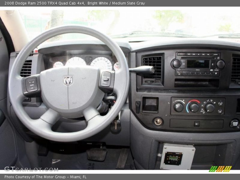 Bright White / Medium Slate Gray 2008 Dodge Ram 2500 TRX4 Quad Cab 4x4