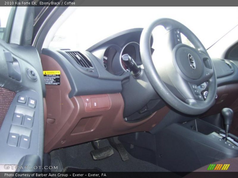 Ebony Black / Coffee 2010 Kia Forte EX