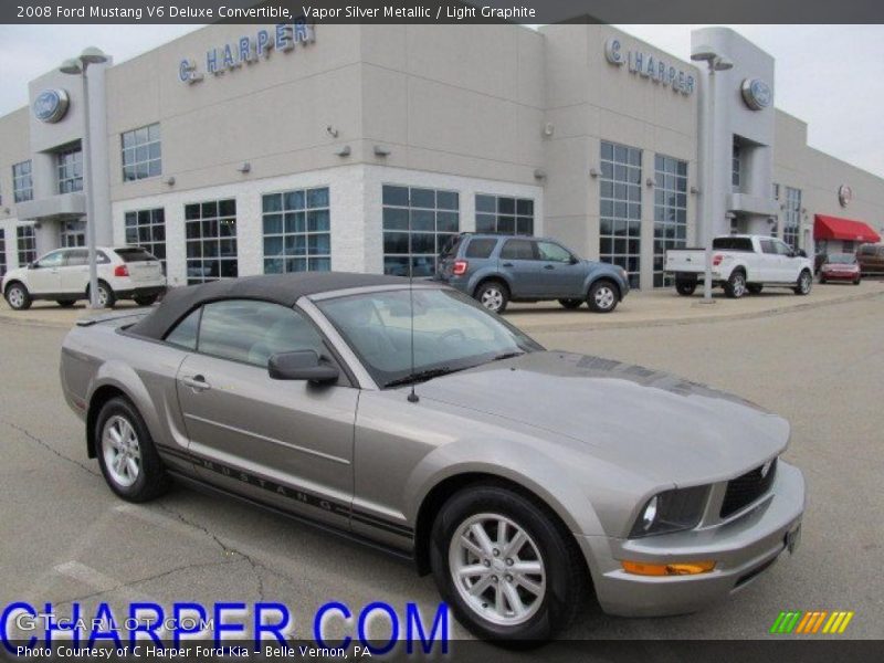 Vapor Silver Metallic / Light Graphite 2008 Ford Mustang V6 Deluxe Convertible