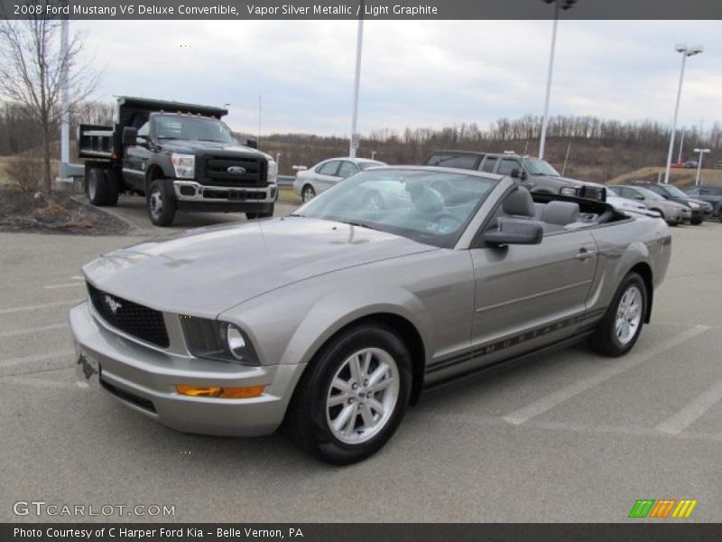 Vapor Silver Metallic / Light Graphite 2008 Ford Mustang V6 Deluxe Convertible