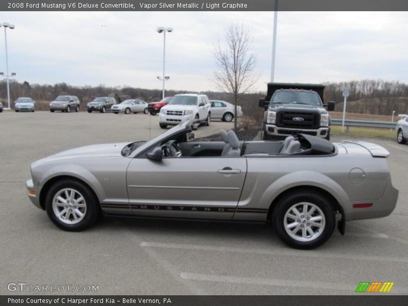 Vapor Silver Metallic / Light Graphite 2008 Ford Mustang V6 Deluxe Convertible