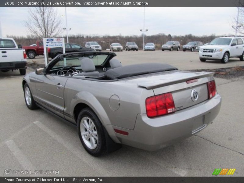 Vapor Silver Metallic / Light Graphite 2008 Ford Mustang V6 Deluxe Convertible