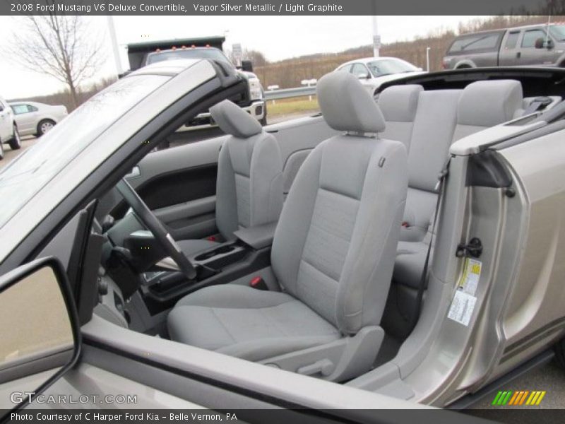 Vapor Silver Metallic / Light Graphite 2008 Ford Mustang V6 Deluxe Convertible