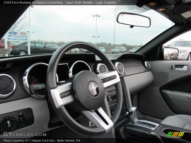 Vapor Silver Metallic / Light Graphite 2008 Ford Mustang V6 Deluxe Convertible