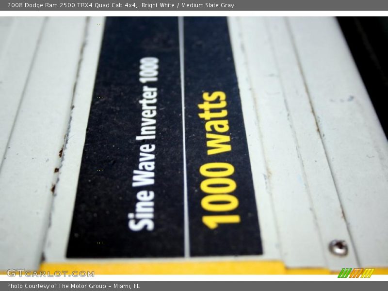 Bright White / Medium Slate Gray 2008 Dodge Ram 2500 TRX4 Quad Cab 4x4