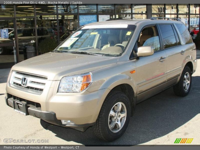 Mocha Metallic / Saddle 2008 Honda Pilot EX-L 4WD