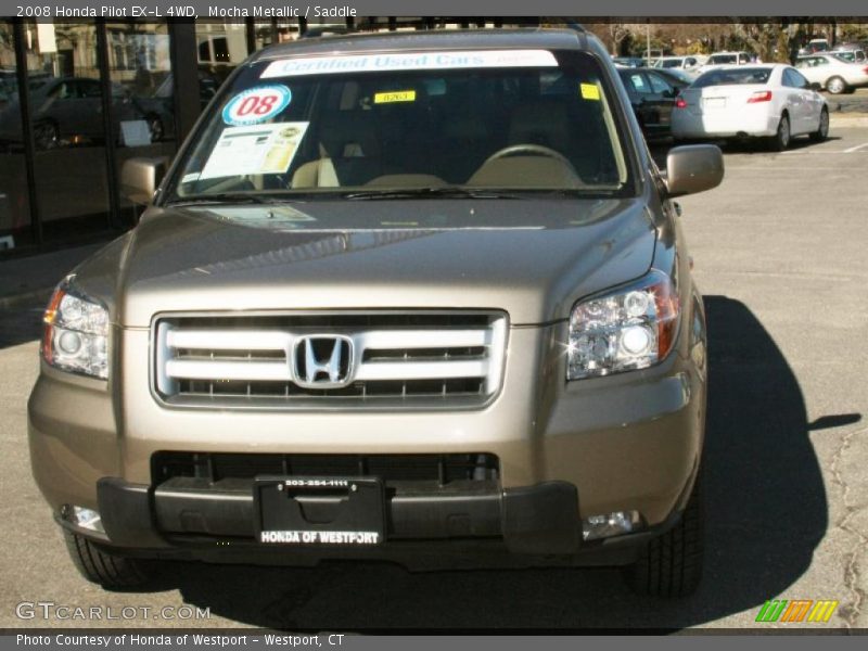 Mocha Metallic / Saddle 2008 Honda Pilot EX-L 4WD