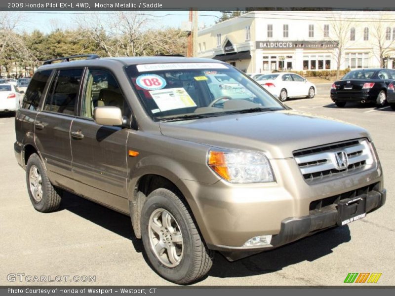 Mocha Metallic / Saddle 2008 Honda Pilot EX-L 4WD