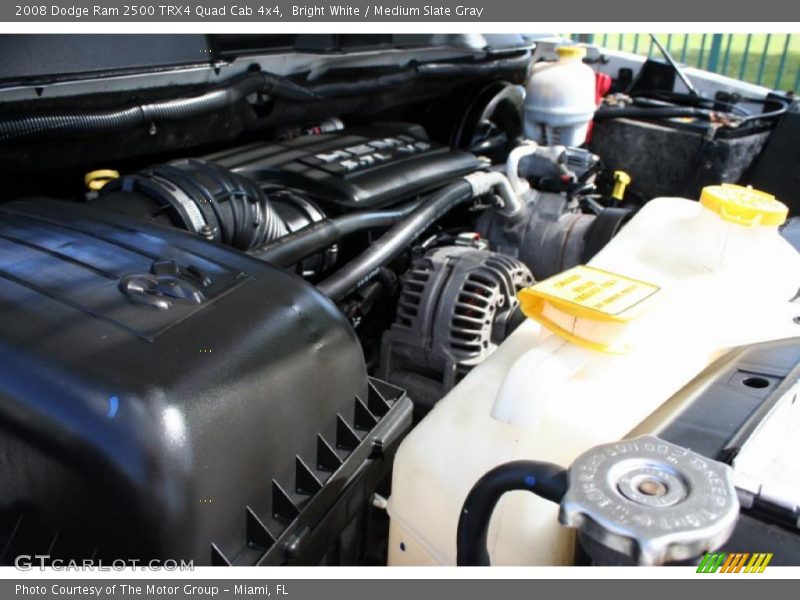 Bright White / Medium Slate Gray 2008 Dodge Ram 2500 TRX4 Quad Cab 4x4