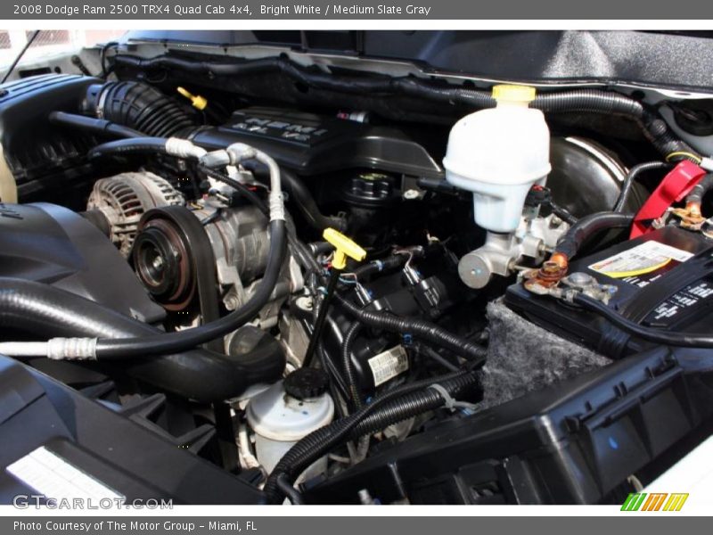 Bright White / Medium Slate Gray 2008 Dodge Ram 2500 TRX4 Quad Cab 4x4