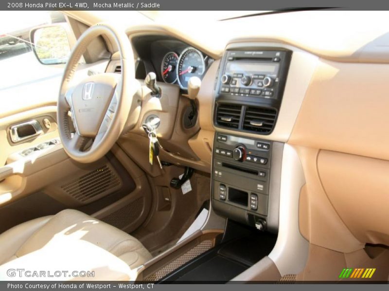 Mocha Metallic / Saddle 2008 Honda Pilot EX-L 4WD