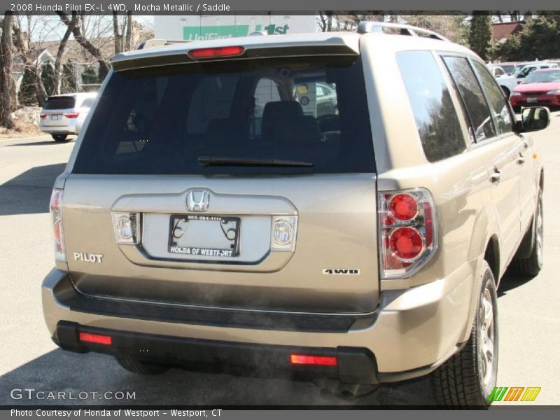 Mocha Metallic / Saddle 2008 Honda Pilot EX-L 4WD