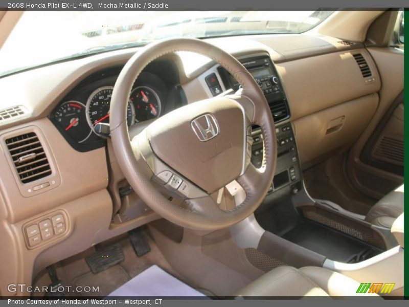 Mocha Metallic / Saddle 2008 Honda Pilot EX-L 4WD